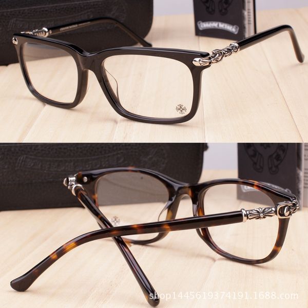 luxury designer crowe's men's trendy flat light black large full with myopia women's glasses frame v068 m5xk, White;black 
luxury designer crowe's men's trendy flat light black large full with myopia women's glasses frame v068 m5xk, White;black