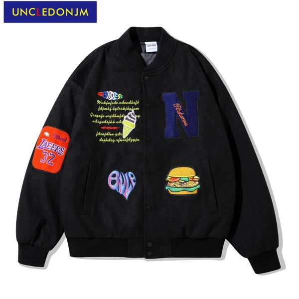 men's jackets uncledonjm embroidery baseball men jacket hip-hop punk motorcycle loose harajuku couple patchwork coat jk966, Black;brown
men's jackets uncledonjm embroidery baseball men jacket hip-hop punk motorcycle loose harajuku couple patchwork coat jk966, Black;brown