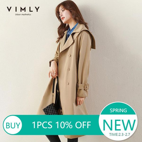 women's trench coats vimly 2021 spring coat fashion lapel double breasted solid autumn clothes female elegant jackets f5390, Tan;black
women's trench coats vimly 2021 spring coat fashion lapel double breasted solid autumn clothes female elegant jackets f5390, Tan;black