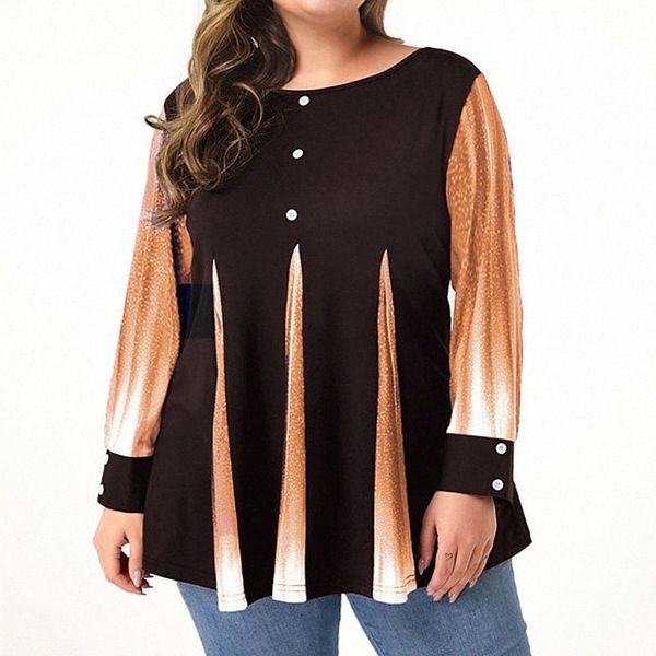 women's plus size t shirt color gradient print long sleeve crewneck streetwear daily going out polyester spring summer green blue s8sn, Black
women's plus size t shirt color gradient print long sleeve crewneck streetwear daily going out polyester spring summer green blue s8sn, Black