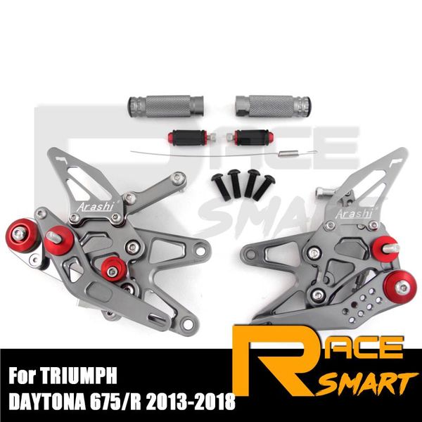 pedals cnc adjustable rearset for daytona 675 r 2013 - 2021 2014 15 rear footrests foot rest pegs pedal motorcycle accessories
pedals cnc adjustable rearset for daytona 675 r 2013 - 2021 2014 15 rear footrests foot rest pegs pedal motorcycle accessories