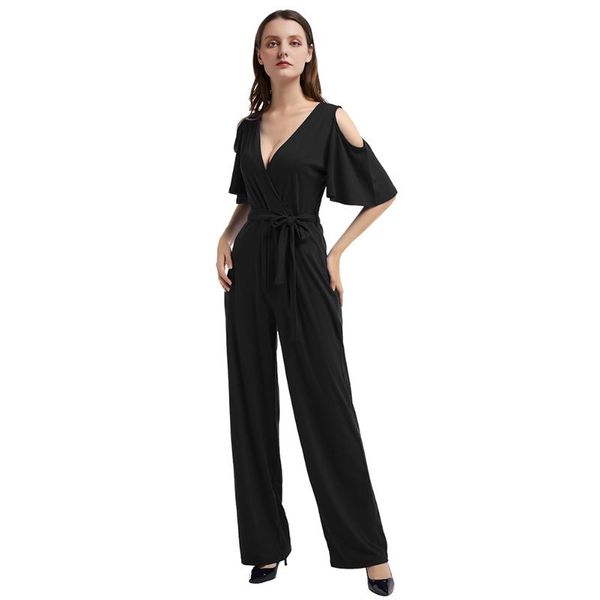 women's jumpsuits & rompers women jumpsuit romper short ruffle sleeve v neck casual playsuit overalls ladies wide leg loose pure slim o, Black;white
women's jumpsuits & rompers women jumpsuit romper short ruffle sleeve v neck casual playsuit overalls ladies wide leg loose pure slim o, Black;white