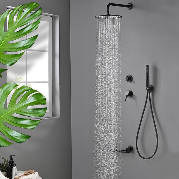 wall mount bathroom rainfall shower faucet set concealed matte black system bathtub mixer tap head sets
wall mount bathroom rainfall shower faucet set concealed matte black system bathtub mixer tap head sets