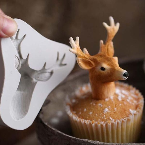 cake tools silicone molds cute elk shape mould christmas series moulds cake, fondant, decorating
cake tools silicone molds cute elk shape mould christmas series moulds cake, fondant, decorating