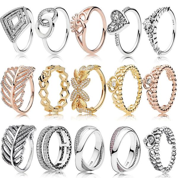 cluster rings pdb jz 10 original brand100% 925 sterling silver ring engraved logo twinkling feathers double heart fairy tale crow women, Golden;silver
cluster rings pdb jz 10 original brand100% 925 sterling silver ring engraved logo twinkling feathers double heart fairy tale crow women, Golden;silver
