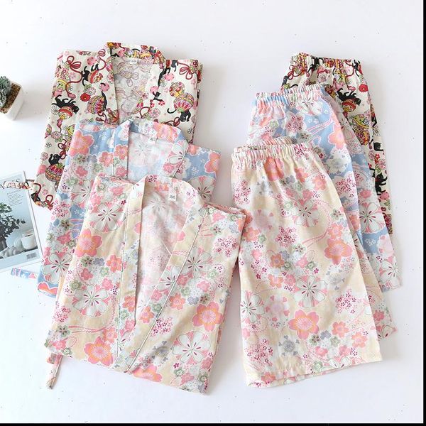 cotton pajamas japanese kimono womens sleepwears cute summer casual homewear pyjamas set nightwear, Black;red
cotton pajamas japanese kimono womens sleepwears cute summer casual homewear pyjamas set nightwear, Black;red