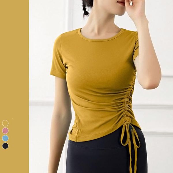 yoga outfit drawstring shirts women sports running fitness loose casual solid dance short sleeve smock t-shirts gym clothing
yoga outfit drawstring shirts women sports running fitness loose casual solid dance short sleeve smock t-shirts gym clothing
