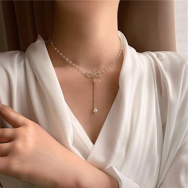 pendant necklaces u-magical trendy transparent irregular crystal bowknot tassel necklace for women gold metal faux pearl jewelry, Silver
pendant necklaces u-magical trendy transparent irregular crystal bowknot tassel necklace for women gold metal faux pearl jewelry, Silver