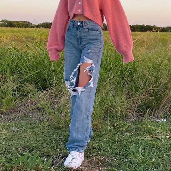 fashion harajuku jogger summer casual ripped hole jeans pants high waist women harem streetwear loose denim women's, Blue
fashion harajuku jogger summer casual ripped hole jeans pants high waist women harem streetwear loose denim women's, Blue