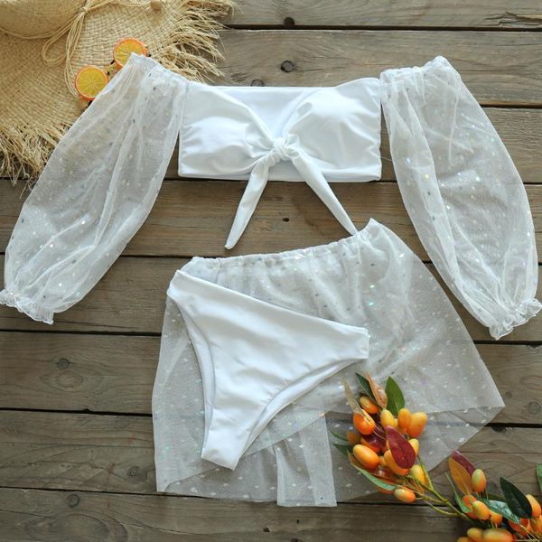 women's swimwear 2021 low waist bikini set women leaves beach cover up tunics for sarong swimsuit bandage bathing suit, White;black
women's swimwear 2021 low waist bikini set women leaves beach cover up tunics for sarong swimsuit bandage bathing suit, White;black