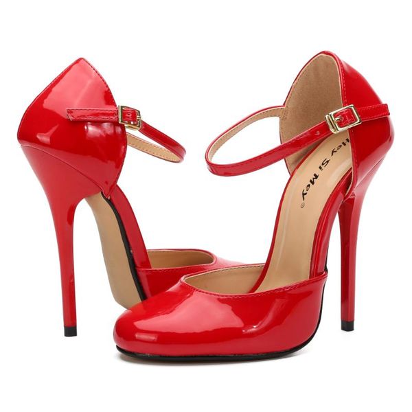 crossdresser sandals buckle stilettos 13cm thin high heels d'orsay shoes woman wedding pumps large size 46 47 48 zapatos mujer dress, Black
crossdresser sandals buckle stilettos 13cm thin high heels d'orsay shoes woman wedding pumps large size 46 47 48 zapatos mujer dress, Black