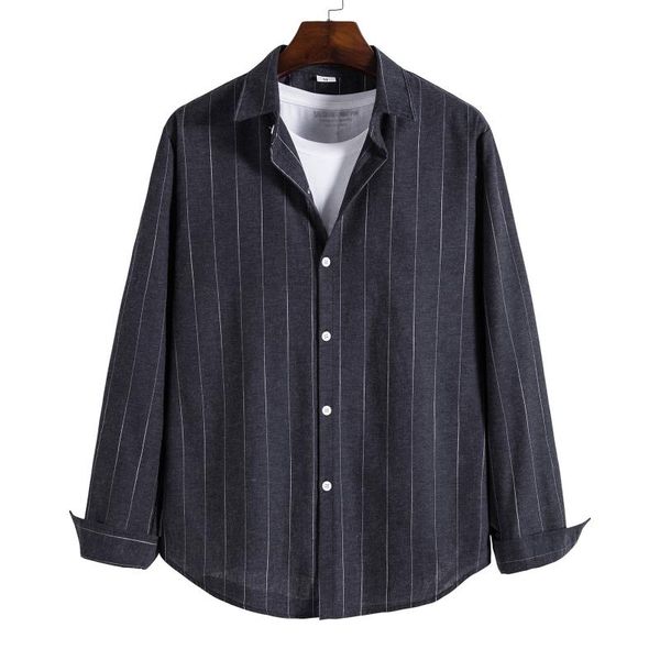men's casual shirts fashion for men camisa masculina stripe print long sleeve single breasted turn-down collar shirt clothing, White;black
men's casual shirts fashion for men camisa masculina stripe print long sleeve single breasted turn-down collar shirt clothing, White;black