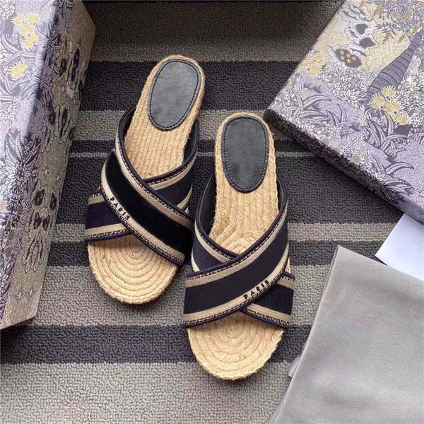 designers brand sandals women straw slippers canvas embroidery cross sandal hemp jute soled summer beach, Black
designers brand sandals women straw slippers canvas embroidery cross sandal hemp jute soled summer beach, Black