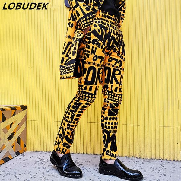 bar nightclub male singer hairstylist trendy pants hip hop punk style casual thin slim fit pencil trousers spring men's, Black
bar nightclub male singer hairstylist trendy pants hip hop punk style casual thin slim fit pencil trousers spring men's, Black