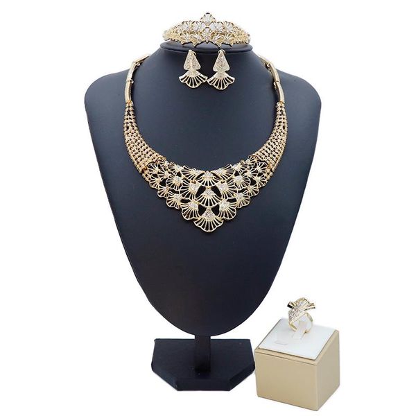 earrings & necklace 2021 fashion exquisite noble gold wholesale nigerian wedding women accessories jewelry set bran w0007, Silver
earrings & necklace 2021 fashion exquisite noble gold wholesale nigerian wedding women accessories jewelry set bran w0007, Silver