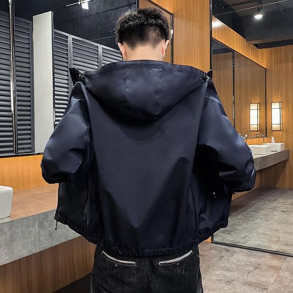 men's jackets and the men windbreaker leisure is prevented bask in male hooded autumn outfit clothes on garments, Black;brown
men's jackets and the men windbreaker leisure is prevented bask in male hooded autumn outfit clothes on garments, Black;brown