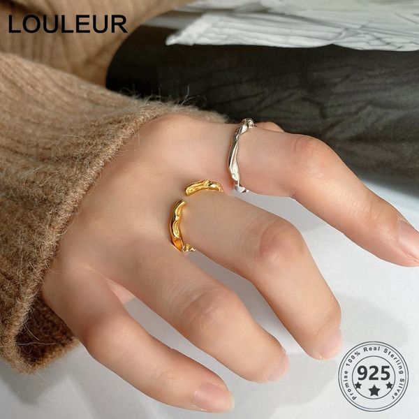 cluster rings louleur 2021 925 sterling silver open ring irregular minimalist thin finger for women fine wedding /engagement jewelry, Golden;silver
cluster rings louleur 2021 925 sterling silver open ring irregular minimalist thin finger for women fine wedding /engagement jewelry, Golden;silver