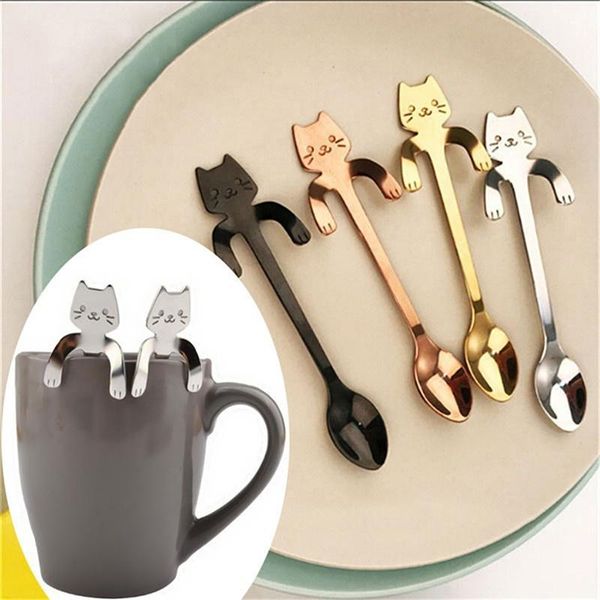 spoons small mini 304 stainless steel cat kitty coffee stirring spoon colorful dessert ice cream tea drink cafe scoop
spoons small mini 304 stainless steel cat kitty coffee stirring spoon colorful dessert ice cream tea drink cafe scoop