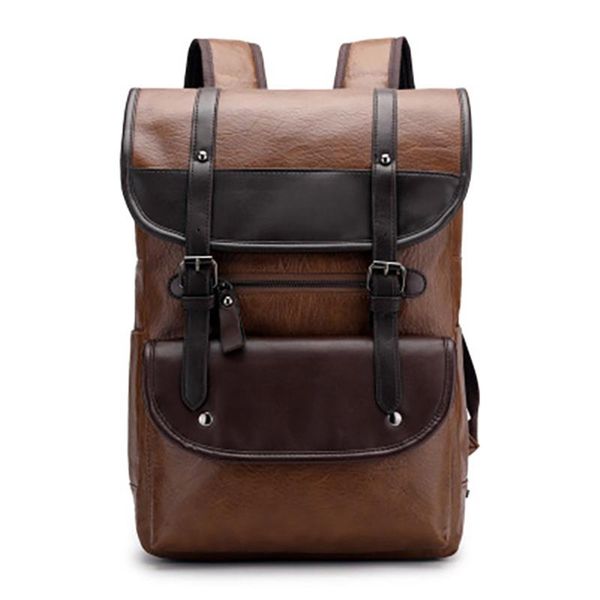 backpack vintage pu leather lapbackpacks school bags for men travel large capacity casual bag schoolbags teenager mochila
backpack vintage pu leather lapbackpacks school bags for men travel large capacity casual bag schoolbags teenager mochila
