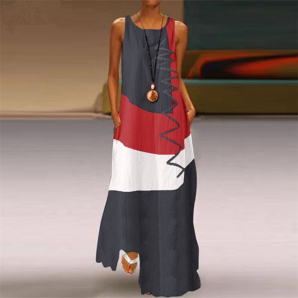 paris girl women's retro loose long cotton and linen sleeveless color-block stitching cotton a-linen dress 210331, Black;gray
paris girl women's retro loose long cotton and linen sleeveless color-block stitching cotton a-linen dress 210331, Black;gray