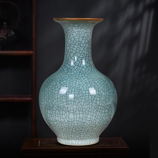 chinese classic style official kiln green ceramic vase for living room study bedroom flower container domestic ornaments vases
chinese classic style official kiln green ceramic vase for living room study bedroom flower container domestic ornaments vases