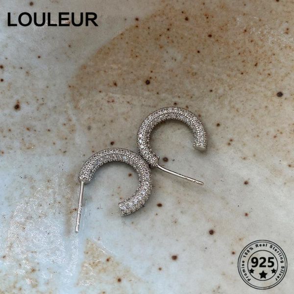 louleur 925 sterling silver earrings zircon simple daily for women girl trendy jewelry fashion stud, Golden;silver
louleur 925 sterling silver earrings zircon simple daily for women girl trendy jewelry fashion stud, Golden;silver
