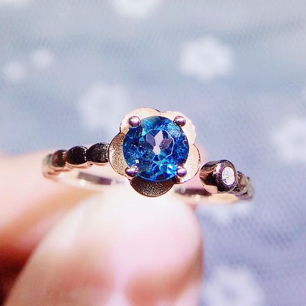 cluster rings per jewelry natural real blue z flower small ring 0.55ct gemstone 925 sterling silver fine q2042712, Golden;silver
cluster rings per jewelry natural real blue z flower small ring 0.55ct gemstone 925 sterling silver fine q2042712, Golden;silver