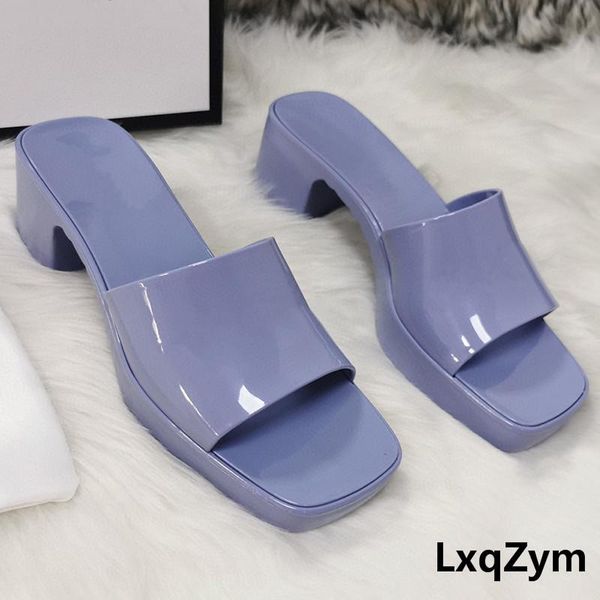 slippers brand platform jelly shoes summer women's beach rubber slides thick sole square open toe solid flipflops size 35-41, Black
slippers brand platform jelly shoes summer women's beach rubber slides thick sole square open toe solid flipflops size 35-41, Black