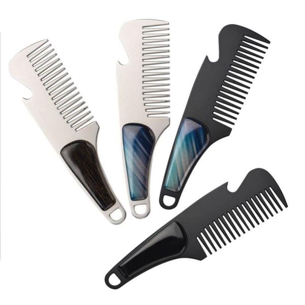 hair brushes professional men's mustache comb anti static stainless steel folding can be use as bottle opener oil head, Silver
hair brushes professional men's mustache comb anti static stainless steel folding can be use as bottle opener oil head, Silver