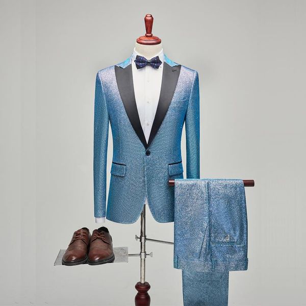 men's suits & blazers (jacket + pants) suit banquet party prom slim wedding tuxedo two-piece / nightclub singer host, White;black
men's suits & blazers (jacket + pants) suit banquet party prom slim wedding tuxedo two-piece / nightclub singer host, White;black