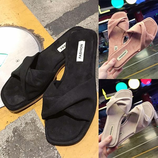 bow flats beach shoes womens fashion open toe ankle breathable sweet style flock cloth casual slip on slippers square 35-39, Black
bow flats beach shoes womens fashion open toe ankle breathable sweet style flock cloth casual slip on slippers square 35-39, Black