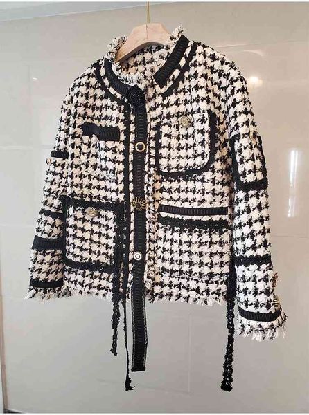women's jackets 1202 spring crew neck long sleeve coat tweed black button fashion womens clothes sh jhc7, Black;brown
women's jackets 1202 spring crew neck long sleeve coat tweed black button fashion womens clothes sh jhc7, Black;brown