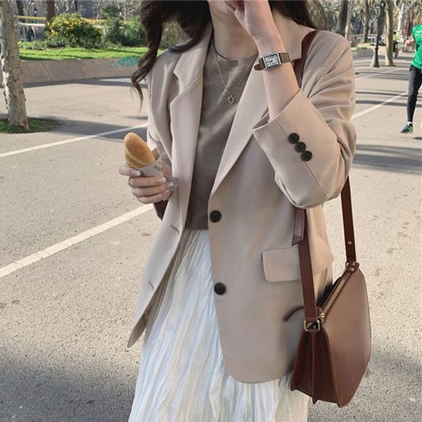 spring autumn women's blazers pockets jackets fashionable vintage oversize elegant office lady suits &, White;black
spring autumn women's blazers pockets jackets fashionable vintage oversize elegant office lady suits &, White;black