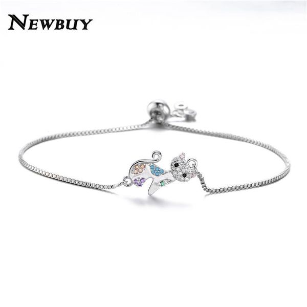charm bracelets buy 2021 fashion cute cat for women girl 4 colors adjustable chain bracelet & bangle + cz jewelry femme, Golden;silver
charm bracelets buy 2021 fashion cute cat for women girl 4 colors adjustable chain bracelet & bangle + cz jewelry femme, Golden;silver