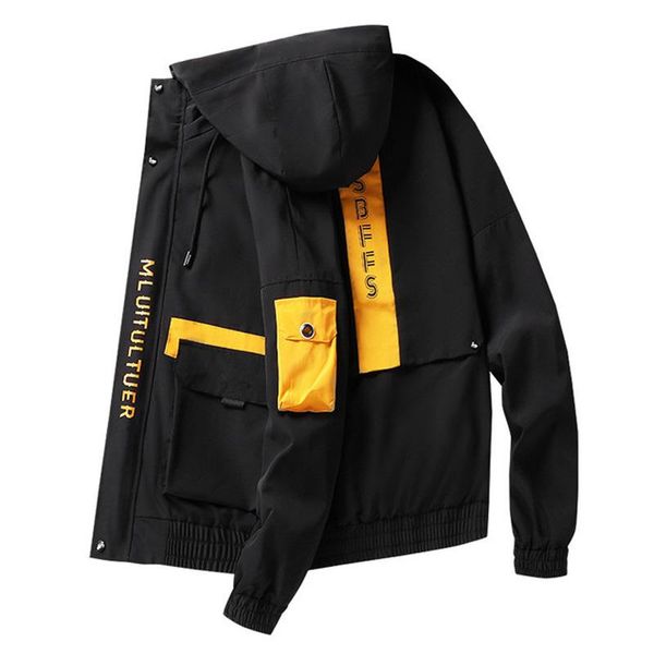 men's jackets hip hop hooded patchwork mens jacket coat male hoodies coats 2021 men yellow streetwear hoody bomber m-4xl, Black;brown
men's jackets hip hop hooded patchwork mens jacket coat male hoodies coats 2021 men yellow streetwear hoody bomber m-4xl, Black;brown