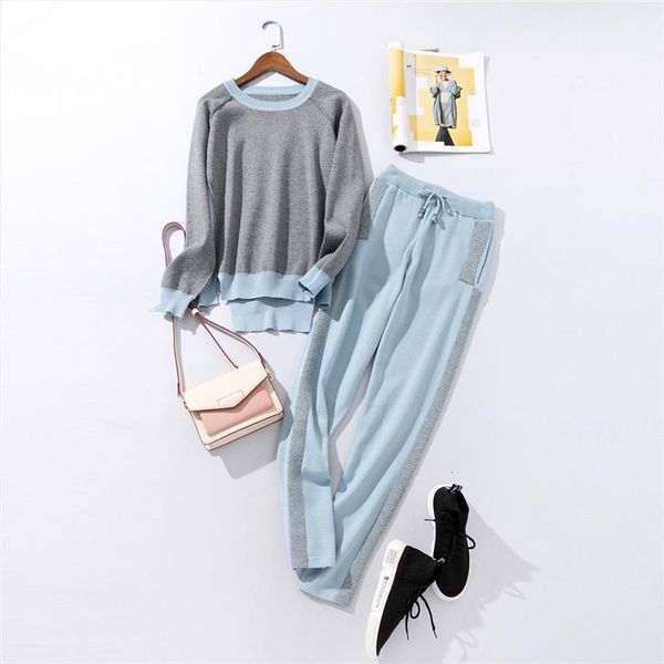 irregular hit color knitted sweater women tracksuits pants set casual tracksuit outfits, Gray
irregular hit color knitted sweater women tracksuits pants set casual tracksuit outfits, Gray