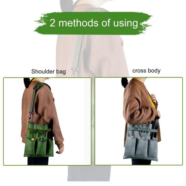 storage bags garden tool bag gardening shoulder with 3 external pockets high capacity interior pocket kit holder
storage bags garden tool bag gardening shoulder with 3 external pockets high capacity interior pocket kit holder