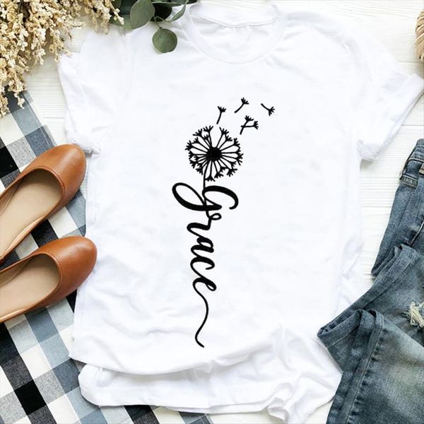 letter dandelion fashion cute 90s women clothing print clothes tee for female graphic, White
letter dandelion fashion cute 90s women clothing print clothes tee for female graphic, White