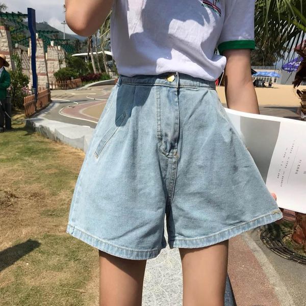 women's shorts 2021 denim for school girl high waist wide leg harajuku blue loose short female #2315, White;black
women's shorts 2021 denim for school girl high waist wide leg harajuku blue loose short female #2315, White;black