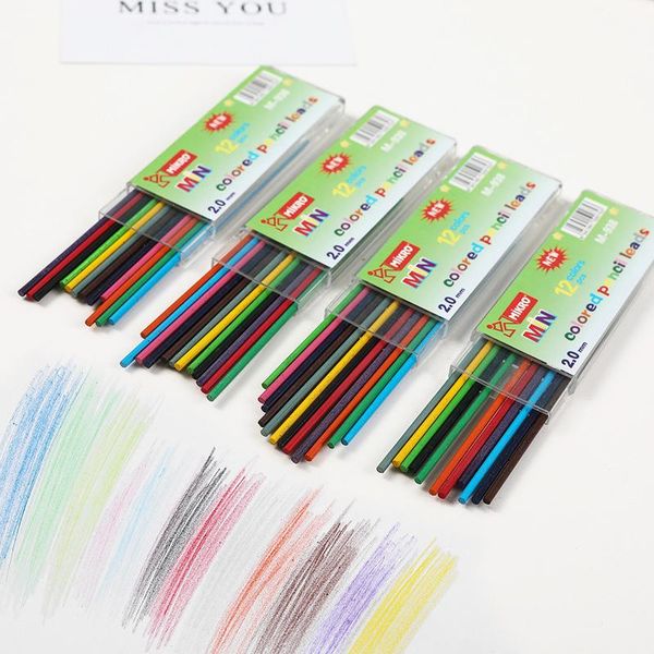 refills 12/pcs 2.0mm color pencil lead mechanical replaceable core art painting drawing supplies office school stationery, Black;red
refills 12/pcs 2.0mm color pencil lead mechanical replaceable core art painting drawing supplies office school stationery, Black;red