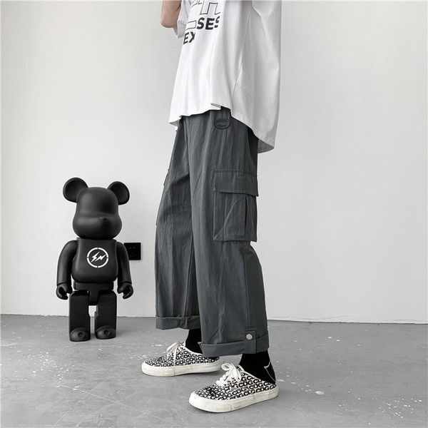 men's pants #5086 black gray cargo men summer spring thin fashion straight casual loose ankle-length pantalon homme overalls
men's pants #5086 black gray cargo men summer spring thin fashion straight casual loose ankle-length pantalon homme overalls