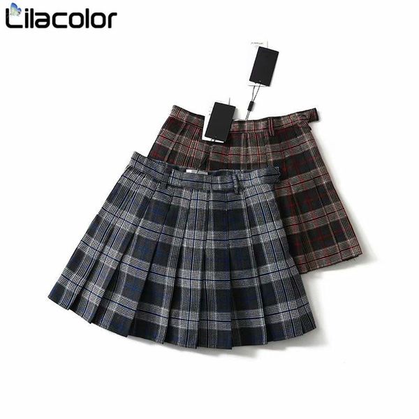 skirts vintage plaid women mini pleated 2021 spring short skirt a line high waist england style retro, Black
skirts vintage plaid women mini pleated 2021 spring short skirt a line high waist england style retro, Black