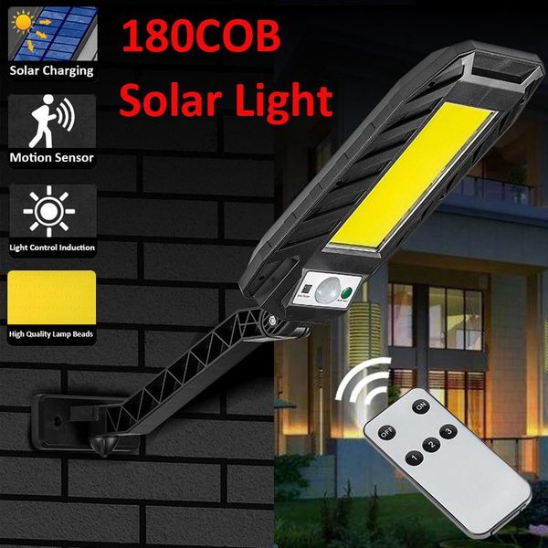 solar lamps 180cob led street light outdoor pir motion sensor wall lamp waterproof powered remote control garden
solar lamps 180cob led street light outdoor pir motion sensor wall lamp waterproof powered remote control garden