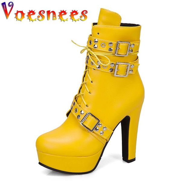 boots voesnees ankle women shoes 2021 spring autumn platform belt buckle high heels 11.5cm fashion dancing female short boot, Black
boots voesnees ankle women shoes 2021 spring autumn platform belt buckle high heels 11.5cm fashion dancing female short boot, Black