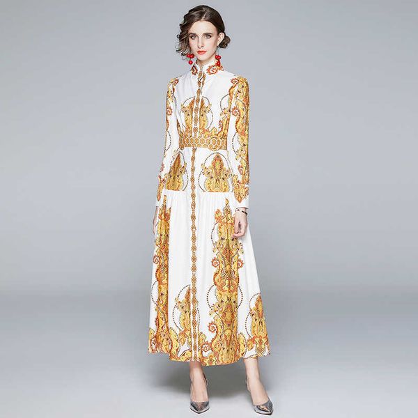 spring autumn women stand neck puff sleeve maxi dress fashion elegant slim ladies vintage court print party dresses vestidos 210525, Black;gray
spring autumn women stand neck puff sleeve maxi dress fashion elegant slim ladies vintage court print party dresses vestidos 210525, Black;gray