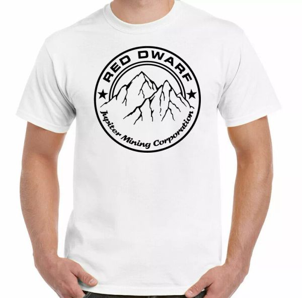 red dwarf t-shirt jupiter mining mens funny retro 80's tv programme show, White;black
red dwarf t-shirt jupiter mining mens funny retro 80's tv programme show, White;black