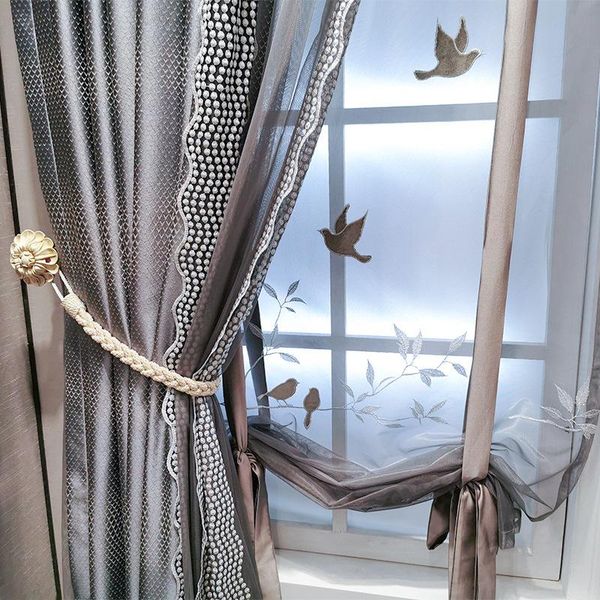 curtain & drapes light luxury small french lace curtains, high-end apartment bedroom study gray set customization
curtain & drapes light luxury small french lace curtains, high-end apartment bedroom study gray set customization