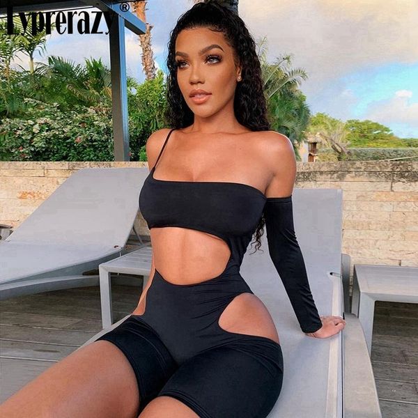 women's jumpsuits & rompers lyprerazy women fashion bodysuit solid hollow out backless exposed navel slim jumpsuit one sleeve bodycon c, Black;white
women's jumpsuits & rompers lyprerazy women fashion bodysuit solid hollow out backless exposed navel slim jumpsuit one sleeve bodycon c, Black;white