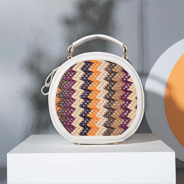 evening bags pu splicing round messenger bag for women's girl lady pp straw shoulder ins crossbody shopping purses satchels lipstick
evening bags pu splicing round messenger bag for women's girl lady pp straw shoulder ins crossbody shopping purses satchels lipstick