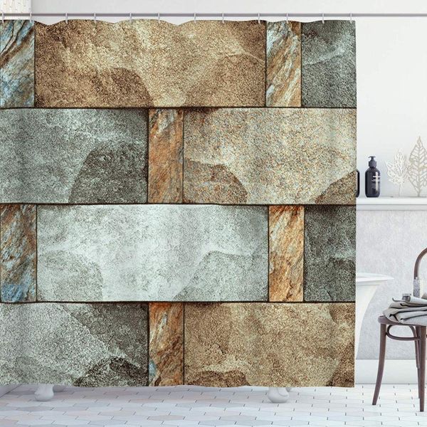 shower curtain 3d stone wall elevation for background polyester fabric waterproof bath curtains hooks included - 72 x 72 inches
shower curtain 3d stone wall elevation for background polyester fabric waterproof bath curtains hooks included - 72 x 72 inches